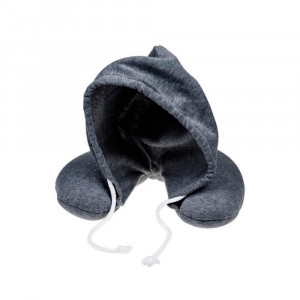 Подушка-воротник для путешествий с капюшоном